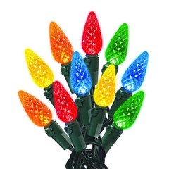 Celebrations Led C6 Multi-Color 300 Count String Christmas Lights 74.5 Ft.