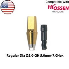 US Dental Straight Transfer Abutment Regular Ø4.5/5.0/6.0mm Fits Osstem Hiossen