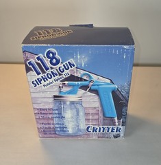 Critter new 118 siphon gun pistolet 16 oz jar spray multiple products easy clean
