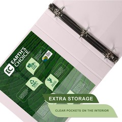 Plant-Based 1.5 Inch Durable D-Ring, View Binder, Eco-Friendly, Certified Bio…