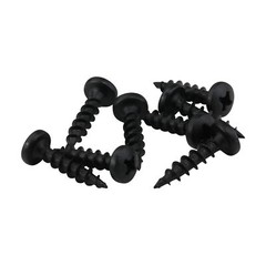 200 Pack #8 x 3/4″ Coarse Deep Thread Pan Head Screws Black Phosphate Wood MDF