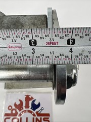 Larcaster Caster Wheel Assembly LC8651, 5×7 in Slotted Plate, Zerk Axle, L2012