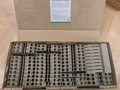 50x Conta-Clip ZRK 10/2A BG 3597.2 Feed-Through DIN Rail Terminal Blocks 10mm²
