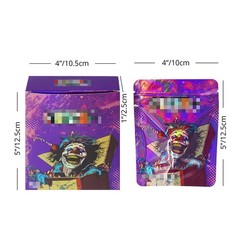 25 Sets 3.5g Smell Proof Zip Seal Pouch Reclosable Mylar Foil Bags For Candy