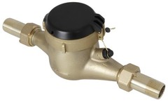 3/4” Water Meter: Lead Free Brass, NSF Certified, Multi-Jet, Gallons 3/4″