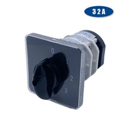 Rotary Cam Switch Four Position Three Poles Silver Contact 0-3 Selector 32A