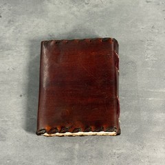 Handmade Leather Journal Brown Rustic Brass Clasp Vintage Pocket Notebook