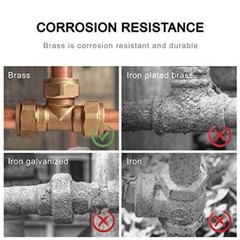 12 Pack Air Hose Fittings, Brass Pipe Fitting, Coupling 1/4″ x 1/4″ NPT Female