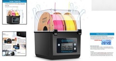 Transparent 3D Filament Storage Box – Optimal Drying for PLA and ABS Materials