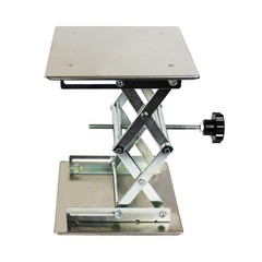 (R) 12×12 Lab Scissor Jack Lift Table SS304 Max. Height of 18″ 25kg/55lbs Load