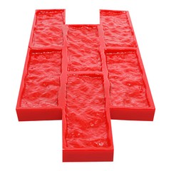 Concrete Wall Formwork Stamp Cement Textured Slate Pad for Concrete Decorative