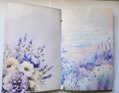 Junk Journal Blank Booklet “LAVENDER DREAMS” Vintage Purples 40pgs