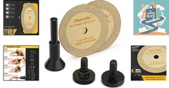 2 Inch Diamond Cutting Wheel Set for Metal & PVC | Includes Mandrel