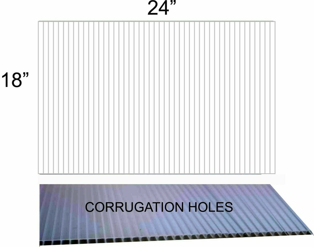 50pc White Blank 18″ x 24″ Coroplast corrugated plastic yard sign