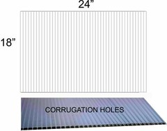 50pc White Blank 18″ x 24″ Coroplast corrugated plastic yard sign