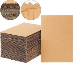 50 Pack Corrugated Cardboard Sheets Flat Hard Cardboard Inserts Back to Schoo…