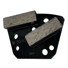 Trapezoid Grinding Tooling For Concrete Floor Grinders Medium Bond Grit 30/40