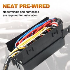 12 Volt Fuse Relay Box Pre-Wired Fuse and Relay Box with 4 Relays and 12 Way