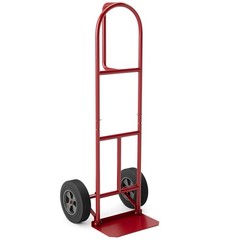 660 lbs Capacity Dolly Cart Heavy Duty Hand Truck Trolley with Nose Plate Red
