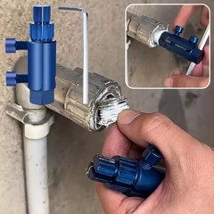 Pipe Thread Extractor compatible with wrenches due to its hexagonal design