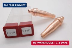 Acetylene Cutting Tips Victor Style Size 2 and 3-101 for Oxy Fuel Cutting Torch