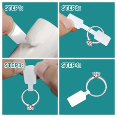 500Pcs Jewelry Tags Roll Price Identify Jewelry Price Tags Stickers Labels Ring.