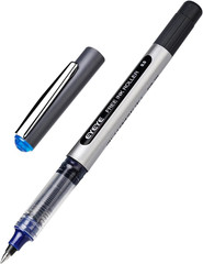 Blue Rollerball Pens 0.5Mm, 12 Pack Liquid Ink Roller Ball Pen Extra Fine Point