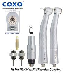 COXO Dental LED Fiber Optic High Speed Turbine Handpiece Fit KaVo NSK Sirona W-H