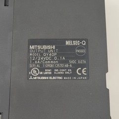Mitsubishi QY40P PLC Output Module,12/24 VDC – USED