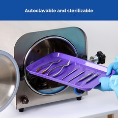JMU Dental Autoclavable Instrument Trays Bulk Procedure Tray Flat Tray Size B