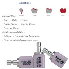 Dental Emax C14 Lithium Disilicate Glass Ceramic Crown Blocks CEREC CAD CAM LT