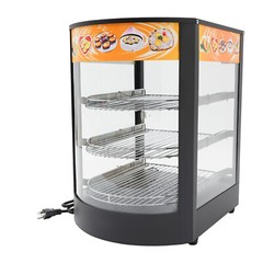 3-tier Commercial Food Warmer Display Case Warming Cabinet For Pizza Tart Burger