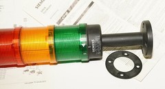 Siemens 4 Stack Signal Light Warning Alarm 8WD4-408-OAD Green Yellow Red Black