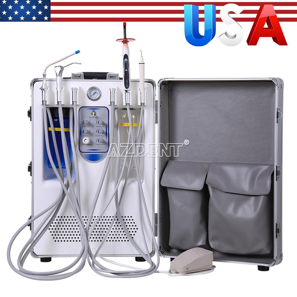 dental Silla plegable portátil /Dental unidad móvil de entrega compresor de aire