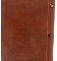 Borlino Italy Customized/Branded Journal for Justice HQ Leather 8.5x6in USED