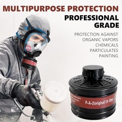 40mm Gas Mask Filters – Full Face Respirator Mask Cartridge for Organic Vapor