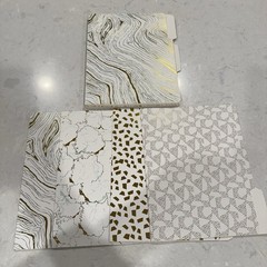 Nate Berkus Metallic Gold White Designer File Folders Pack Of 12 Office Decor