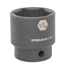 STEELMAN PRO 1/2-Inch Drive 1-5/16-Inch Shallow 6-Point Impact Socket, 60508