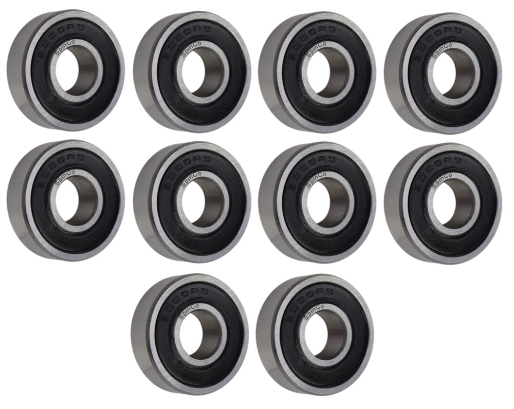 (10 Each) 6000-2RS, 6000LLU, 6000DDU Sealed Radial Ball Bearing 10X26X8 SpinCo