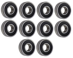 (10 Each) 6000-2RS, 6000LLU, 6000DDU Sealed Radial Ball Bearing 10X26X8 SpinCo
