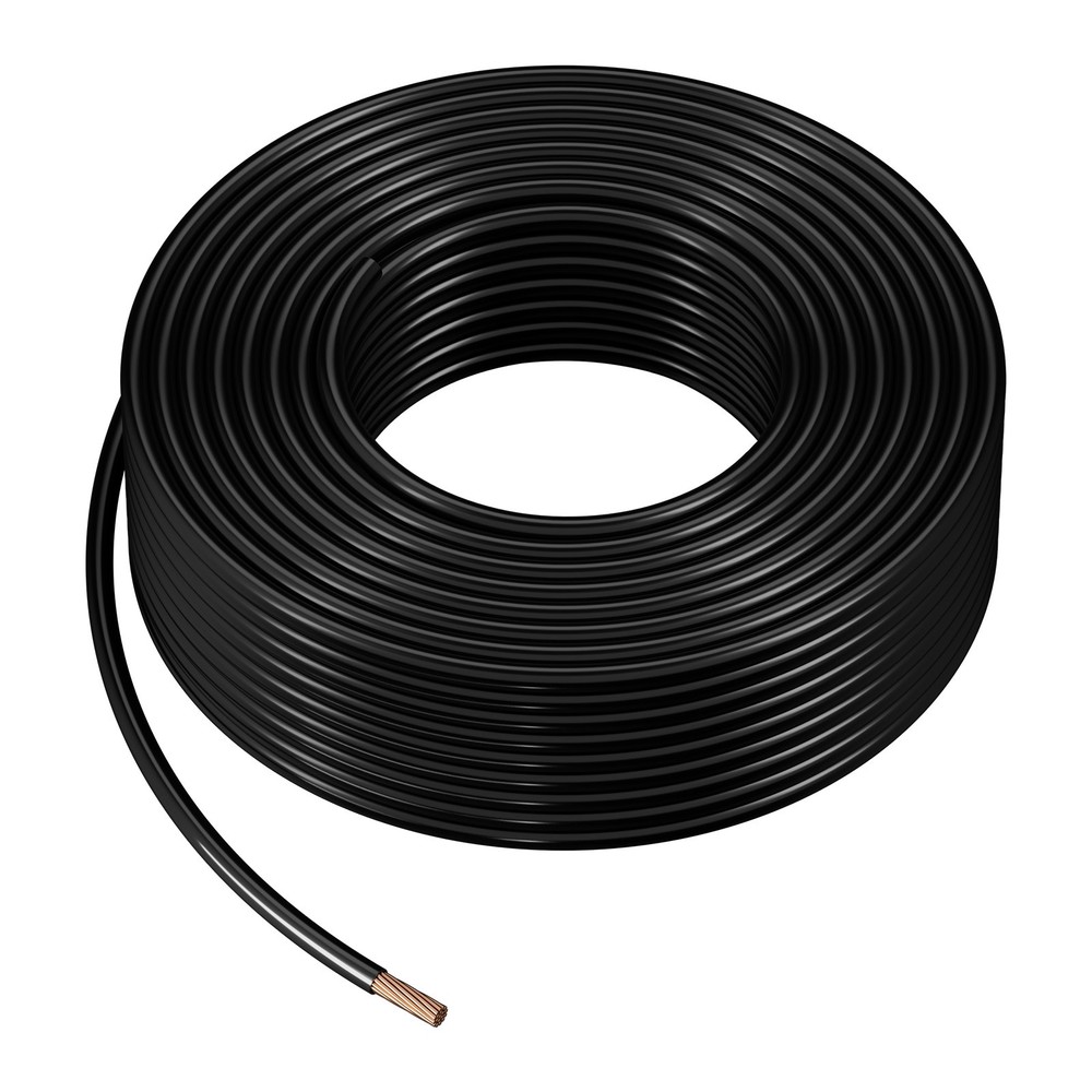 4 AWG THHN Wire 19-Stranded Black Copper Building Wire Nylon Jacket 175 ft 600V