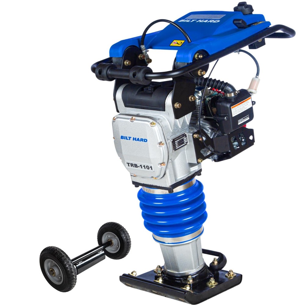 BILT HARD 3500 lbs Gas Jumping Jack Rammer, 98cc 3HP 4-Stroke, 26″ Depth Compact