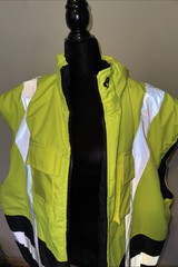 NWOT~ 5X High Visibility Safety Full Zip Vest Puffer Sleeveless Jacket