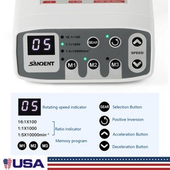 Dental 360° Swivel Hygiene Prophy Handpiece Air Motor 4H 4:1 Nose Cone Midwest