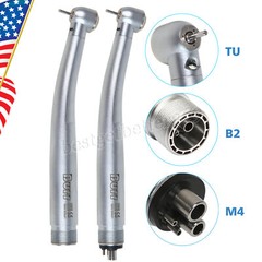 Dental LED/No LED High Speed Handpiece 4/2Holes Cartridge NSK Style USA F3