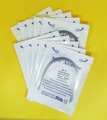 10Packs Dental Arch Wires Orthodontic Super Elastic NITI Rectangular Nature Form
