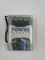 Vintage 2000 Leatherette Black Power Planner Organizer with Calculator & More