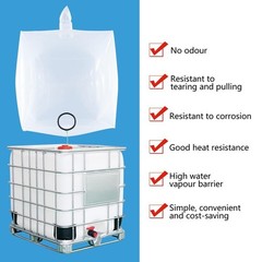 IBC Tote Cove 275 Gallon IBC Water Storage Barrel Liner Bags1000 Liter Rain Ba