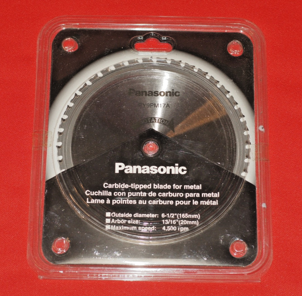 Panasonic EY9PM17A Carbide Tipped 40 tooth 6 1/2 in Metal cutting Saw Blade New