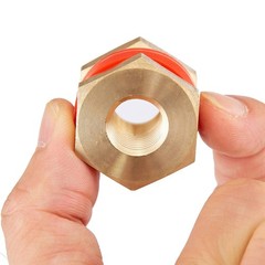 Litorange 2 PCS Brass Bulkhead Coupling Both End 1/4″ NPT 2 PCS,
